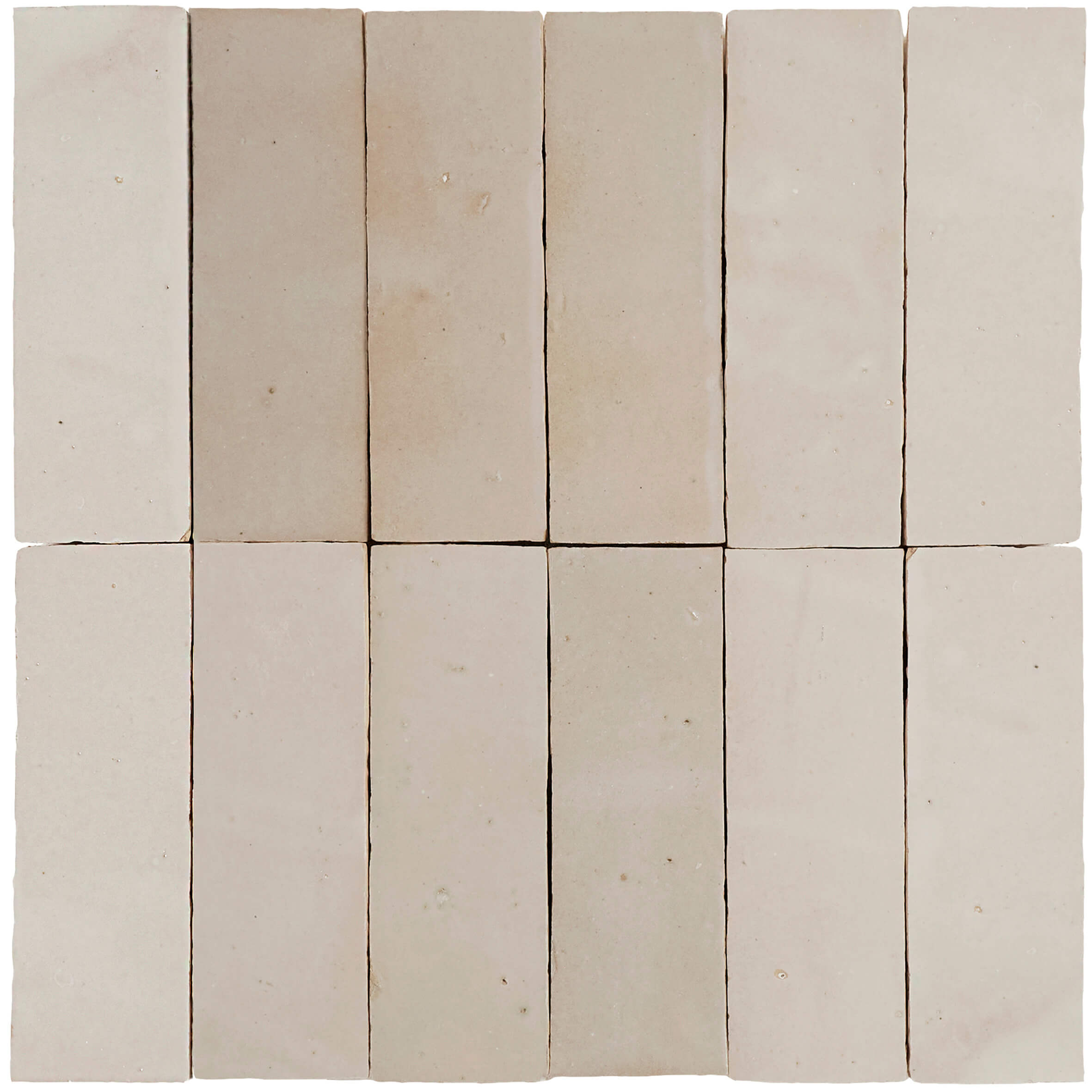 Zellij 5x15 cm - Beige – Marokk Tiles