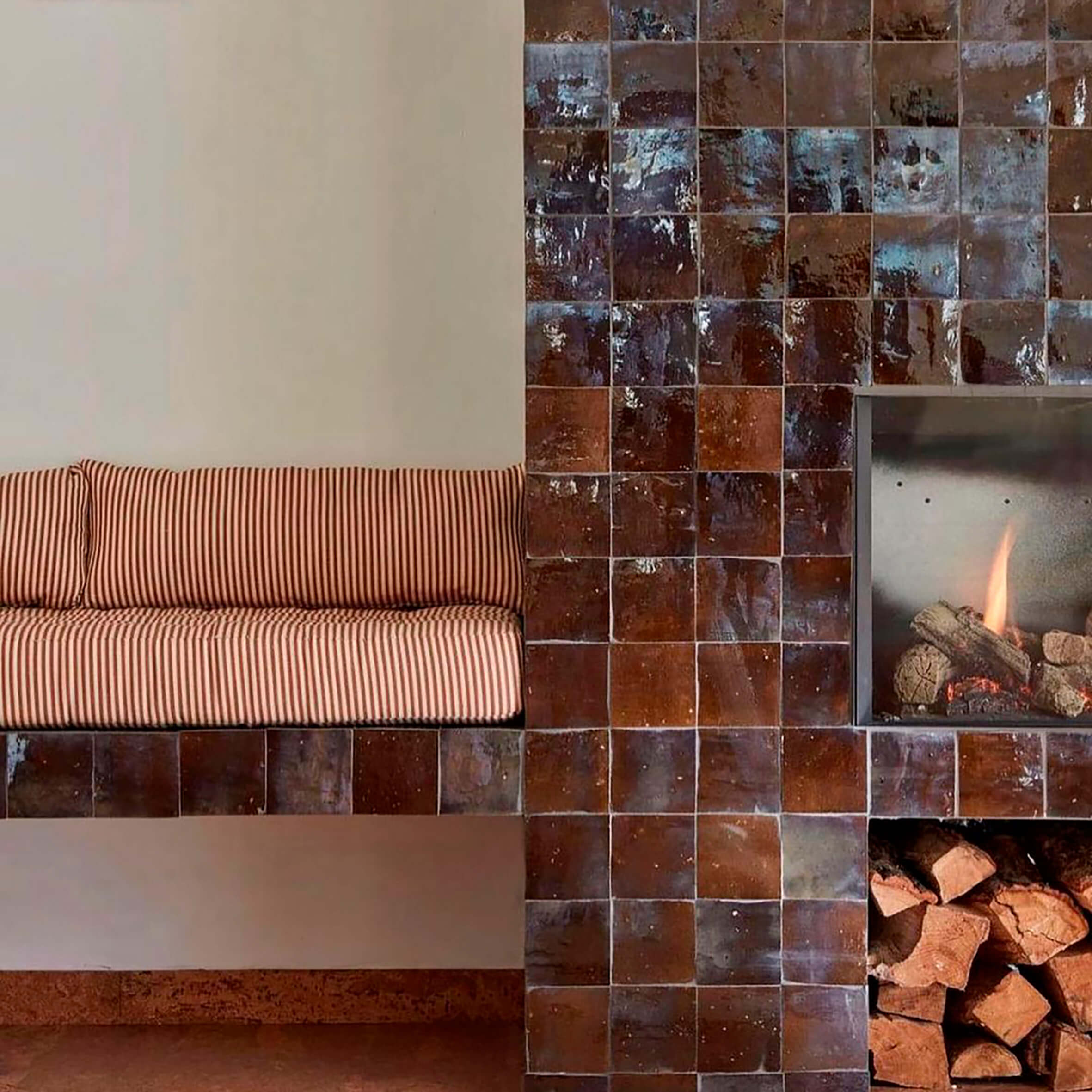 Zellij 10x10 cm - Espresso – Marokk Tiles